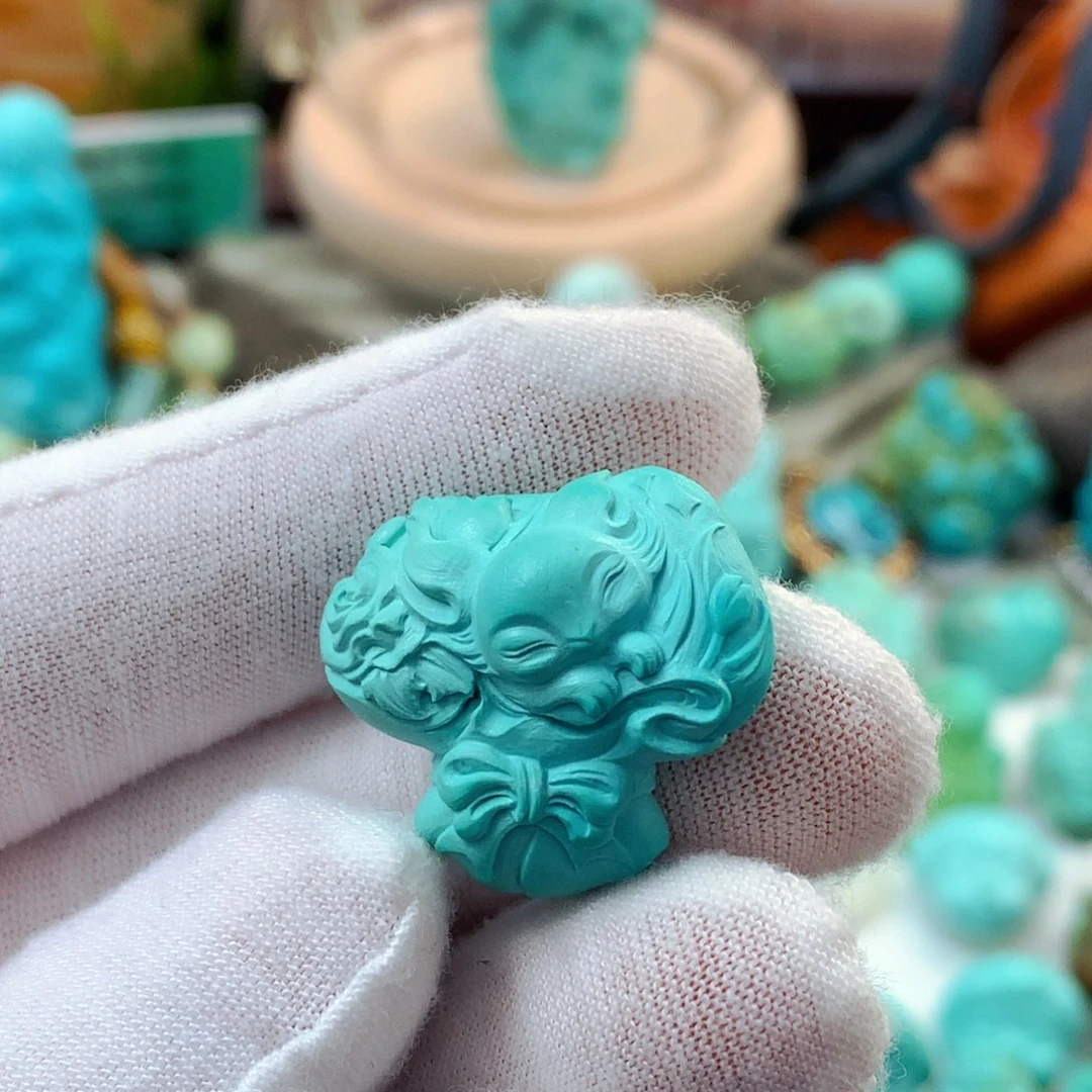 绿松石未镶嵌珠宝半成品