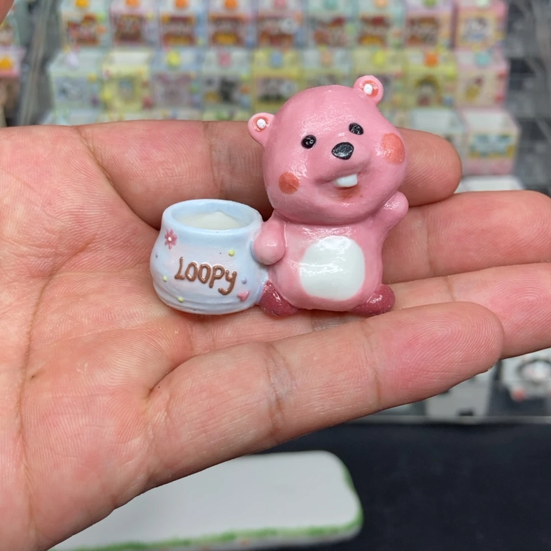 孤品釉烧拇指花盆1只