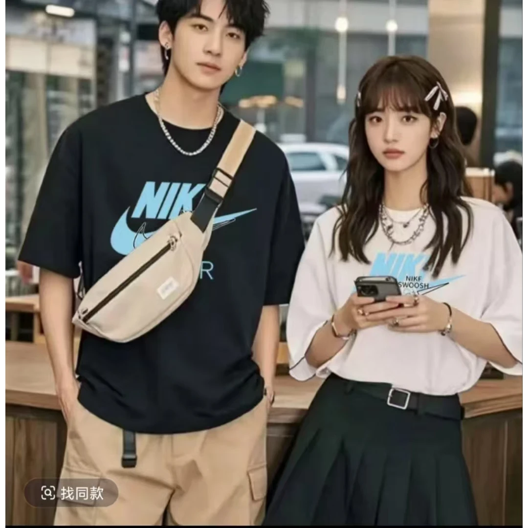 【一折粉丝福利】潮牌男女同款百搭圆领T恤