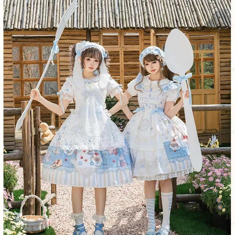 喜林草餐叙op原创Lolita裙设计 花与珍珠匣合肥