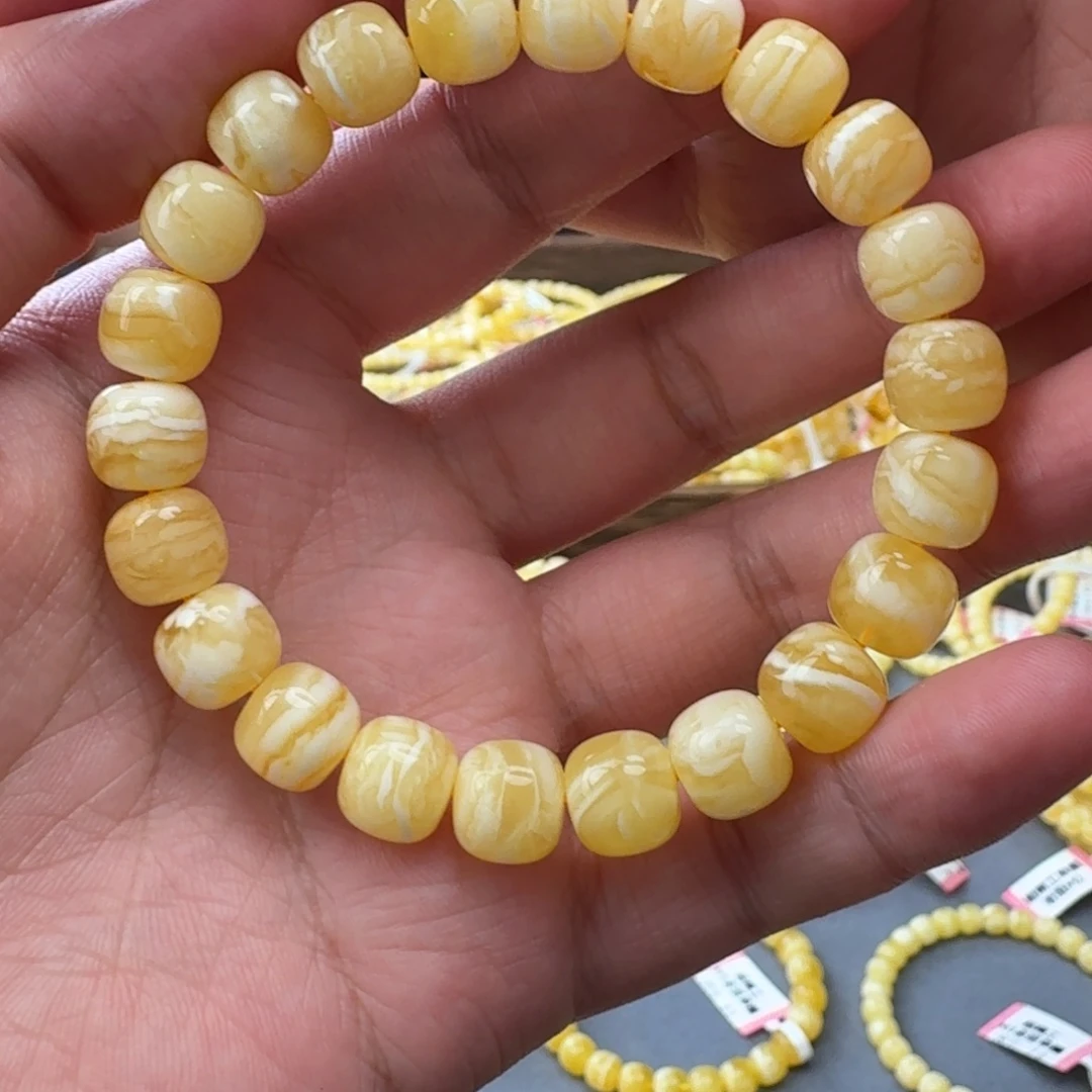 琥珀未镶嵌手串m4