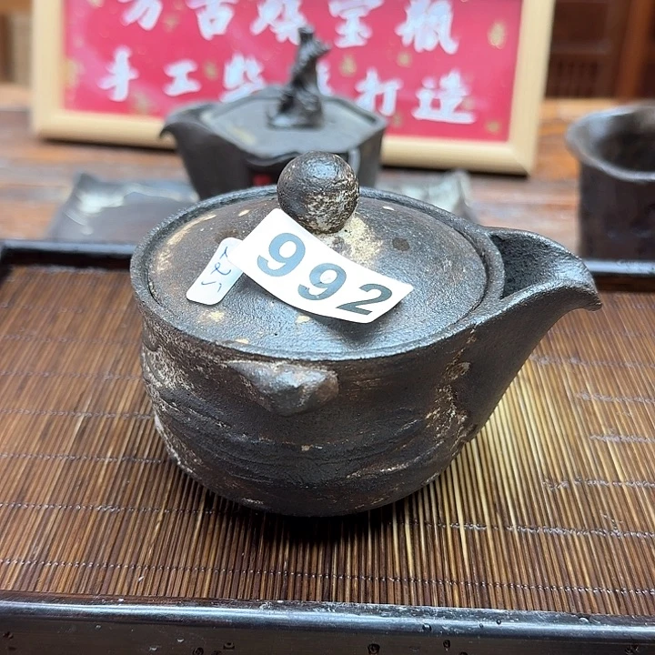 纯手工制作粗陶茶具