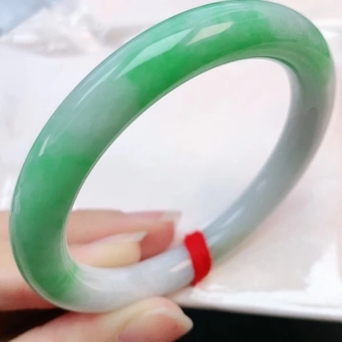 未镶嵌手镯翡翠52圆条882662