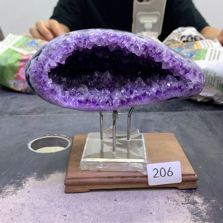 水晶珠宝半成品未镶嵌紫晶206