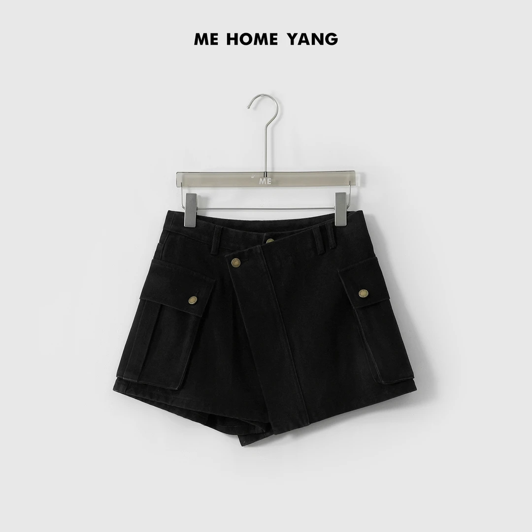ME【大王口袋裙裤】YKK拉链工装风高腰显瘦时尚百搭裤裙MESS0126