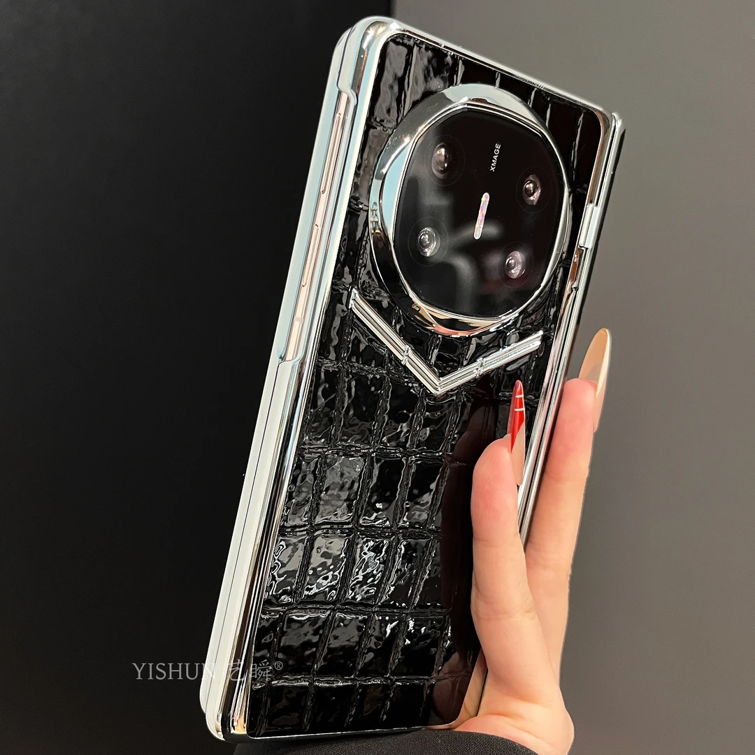 适用华为mateX6折叠屏手机壳高端真皮纹全包防摔x5耐磨中轴保护套