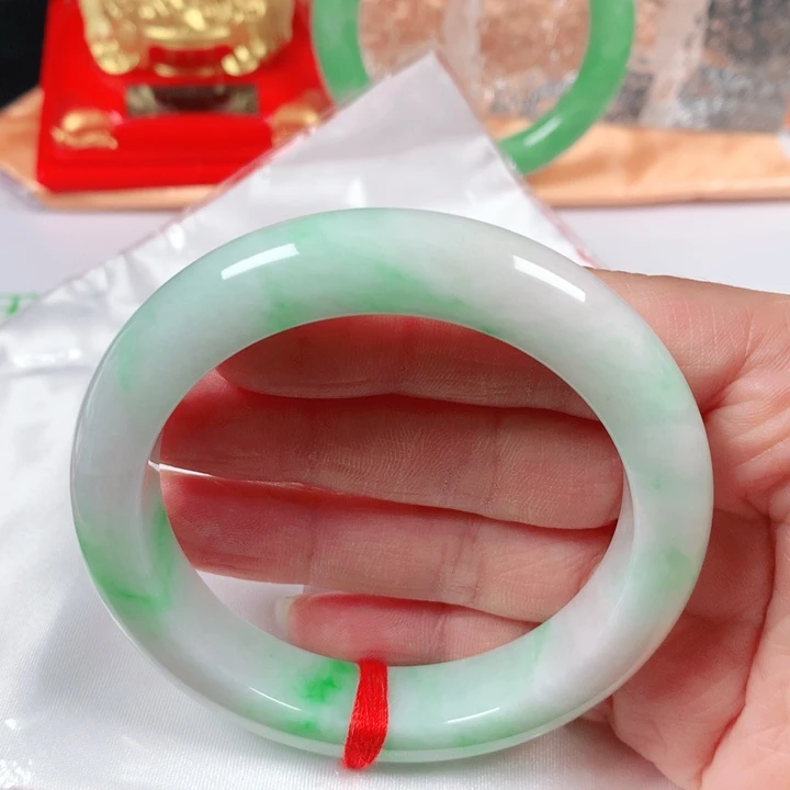 未镶嵌手镯翡翠  编号S71767 正圈56+