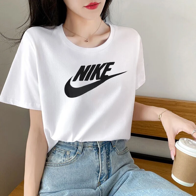 NIKE耐克100%棉短袖女2025夏季新款运动服休闲透气半袖T恤 DX7907