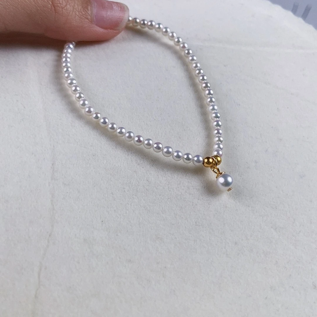 淡水珍珠手绳银S925镶嵌