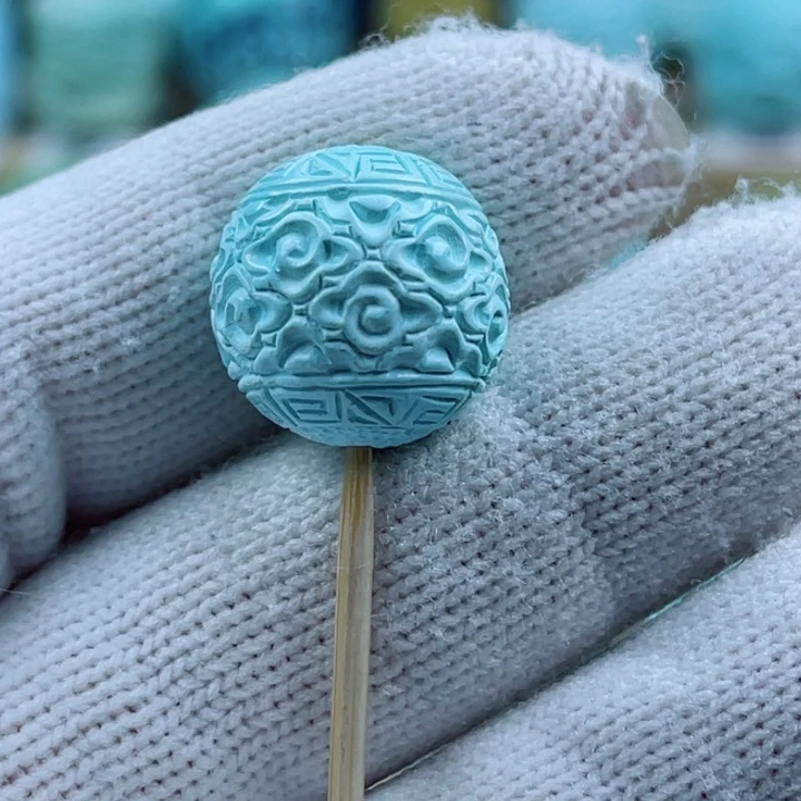 绿松石未镶嵌珠宝奇石15mm