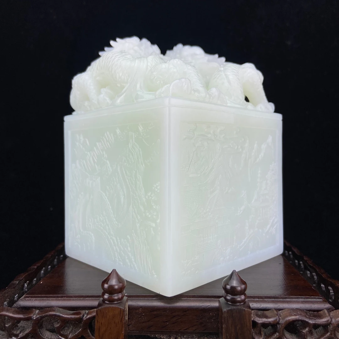 庄雪冬作/和田玉 尚方宝印/朵云轩 LLSW2001HC