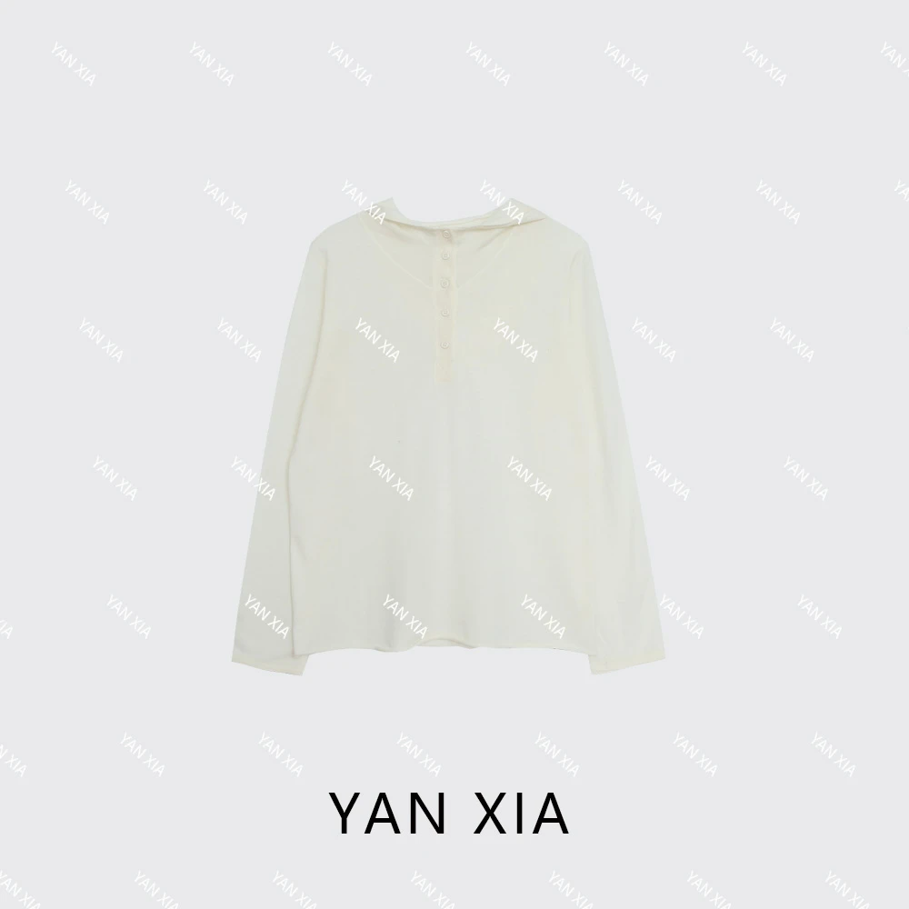 女士宽松连帽针织衫