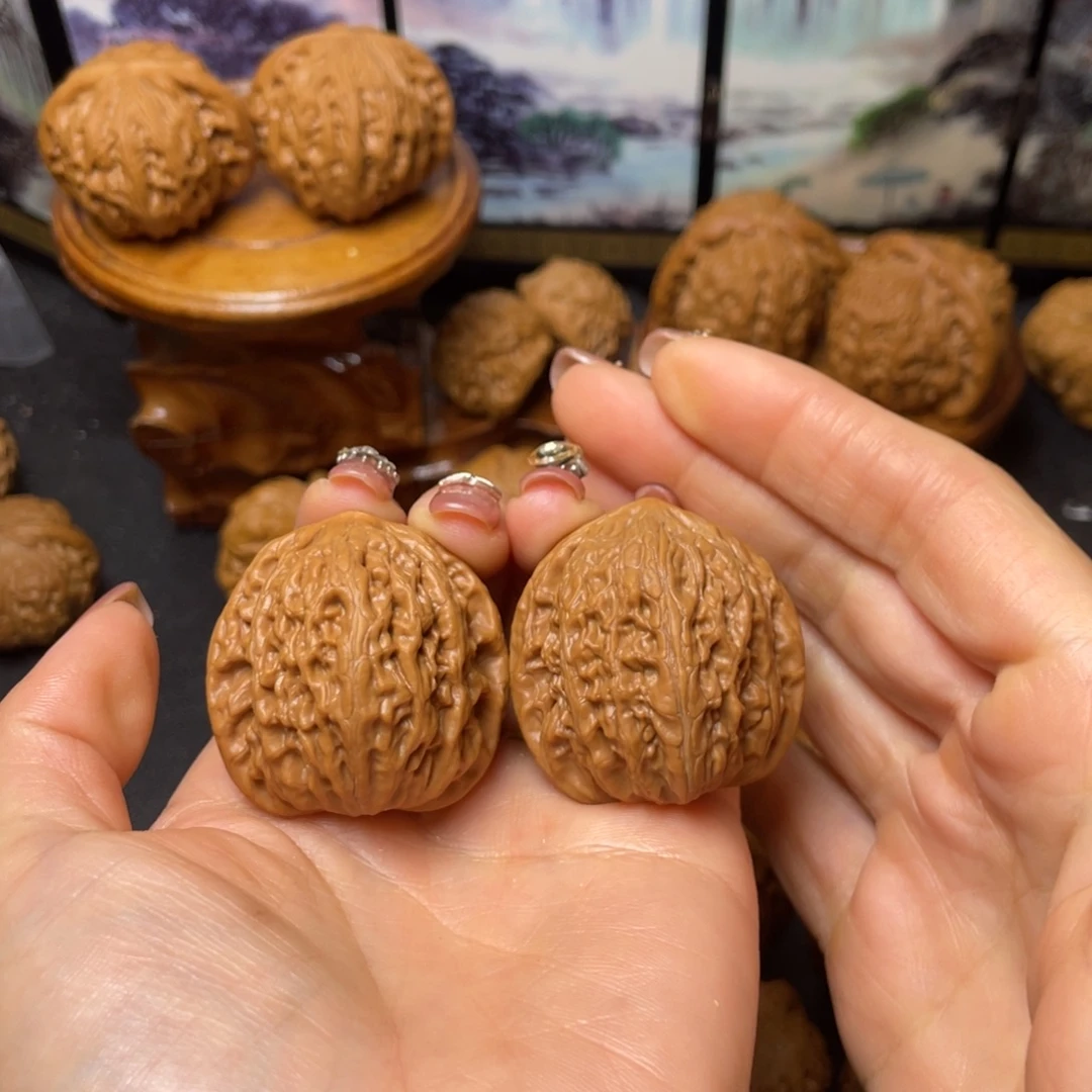 文玩核桃把件38铁锤