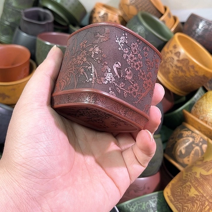 茶杯紫砂全手工紫砂主人杯