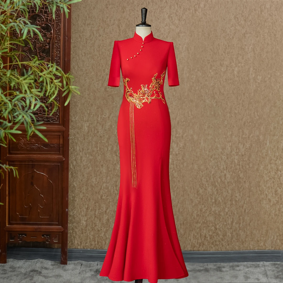 芳菲瑶琴-（隆佳秀走秀旗袍112016）