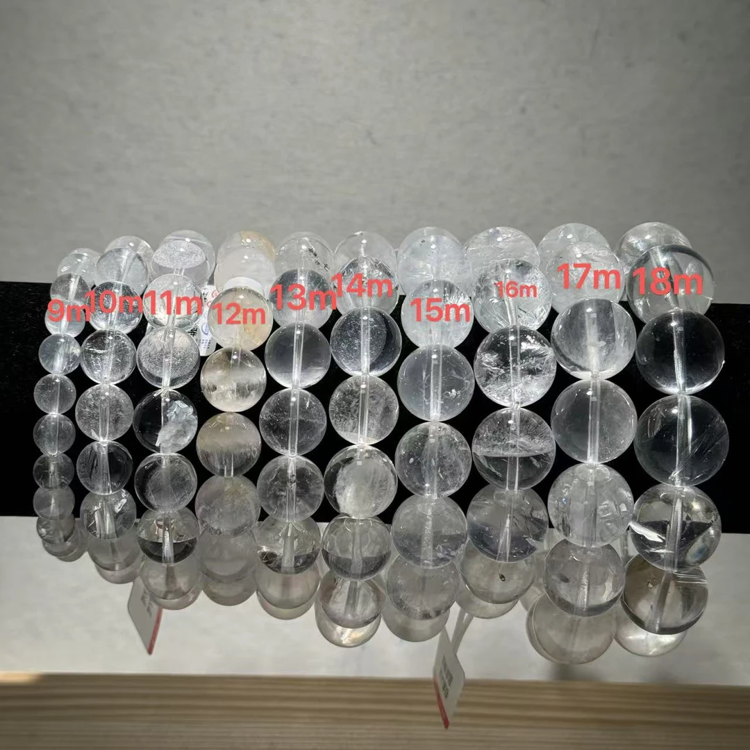 [水晶研究员]  天然权杖喜玛拉雅白幽灵手串  Z124  多样性发其一