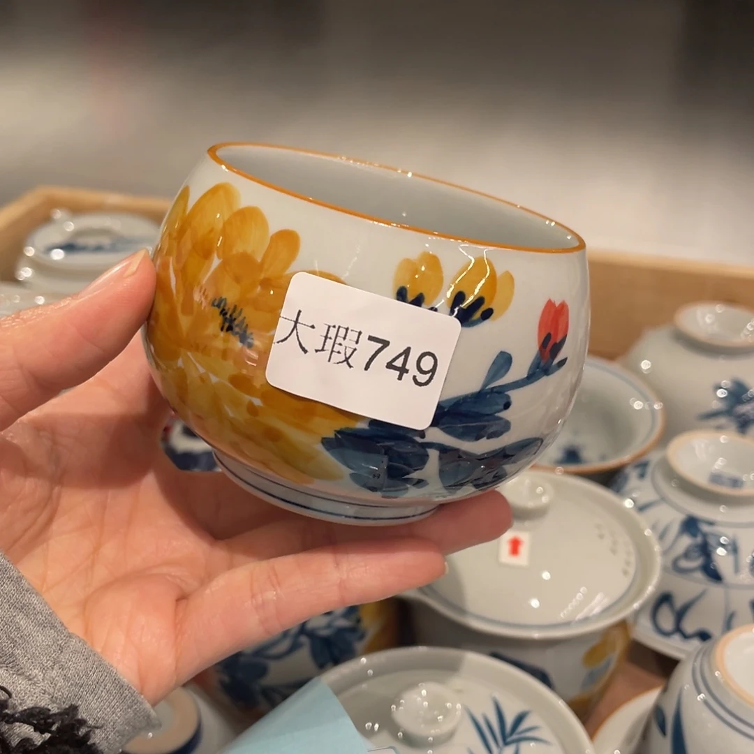 有瑕釉下彩纯手绘