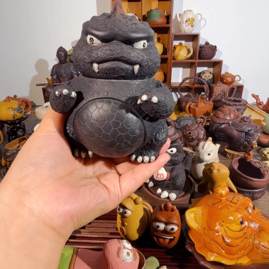 紫砂茶壶兔****窝纯手工制作过程非常