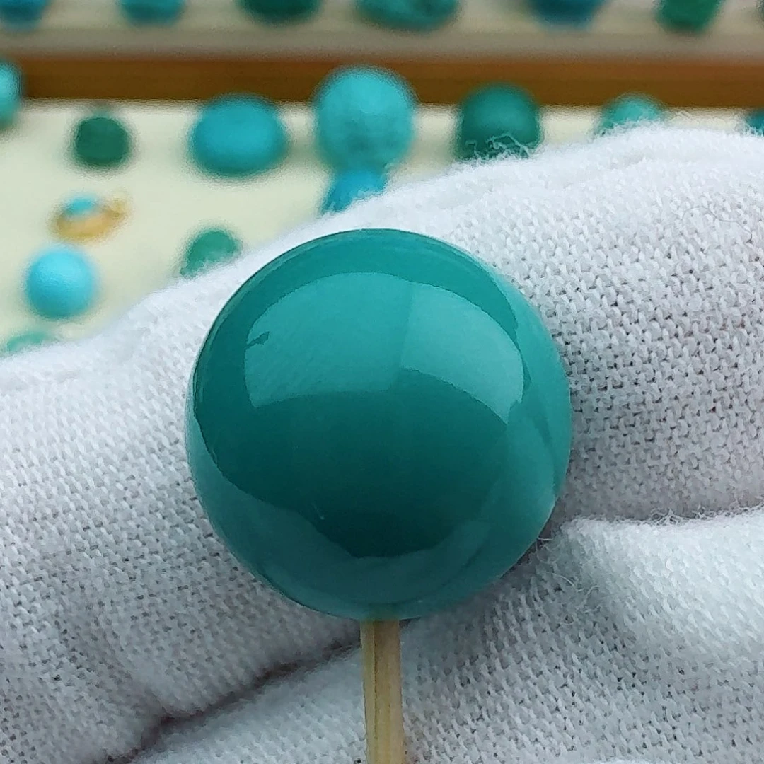 绿松石圆珠14.4未镶嵌