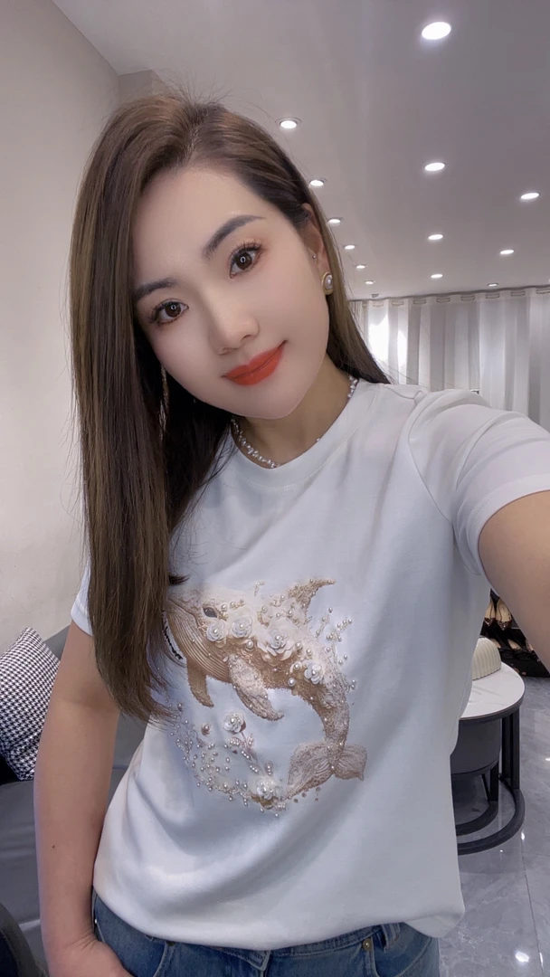 【塑美精品女装】设计款欧货重工艺衫