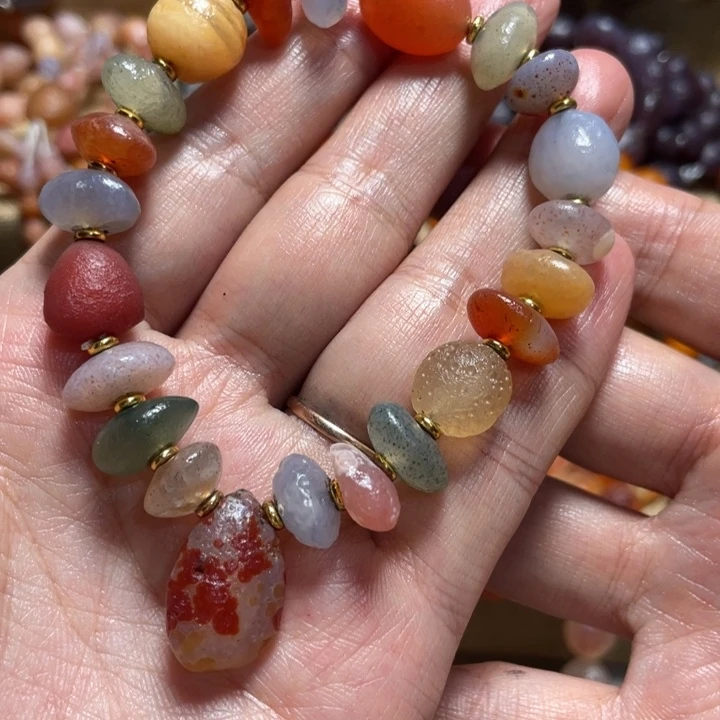 玛瑙/玉髓合金手链