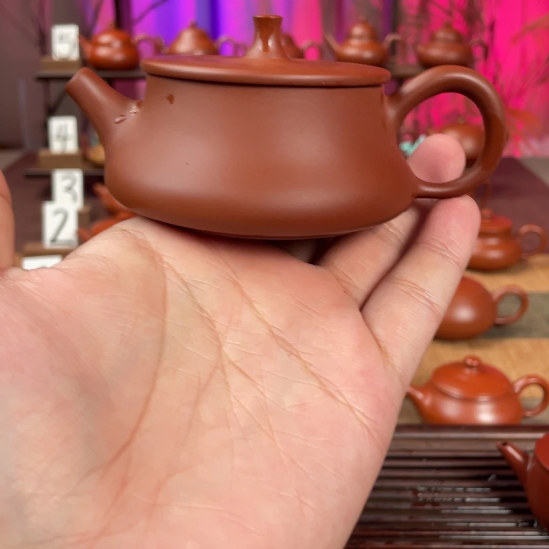 茶壶紫砂精工超薄石瓢