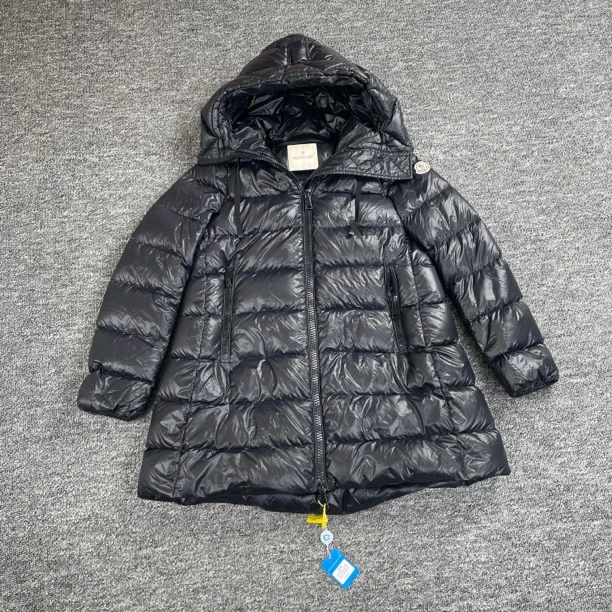 95新 MONCLER 7019/Moncler 黑色logo贴饰羽绒服外套/1码/97新