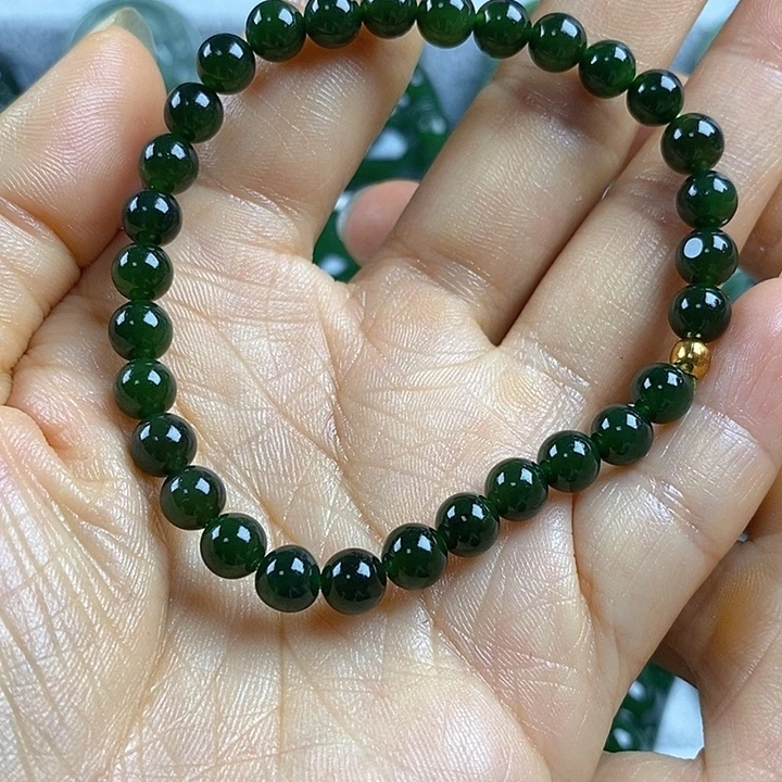 套链未镶嵌和田玉（碧玉）