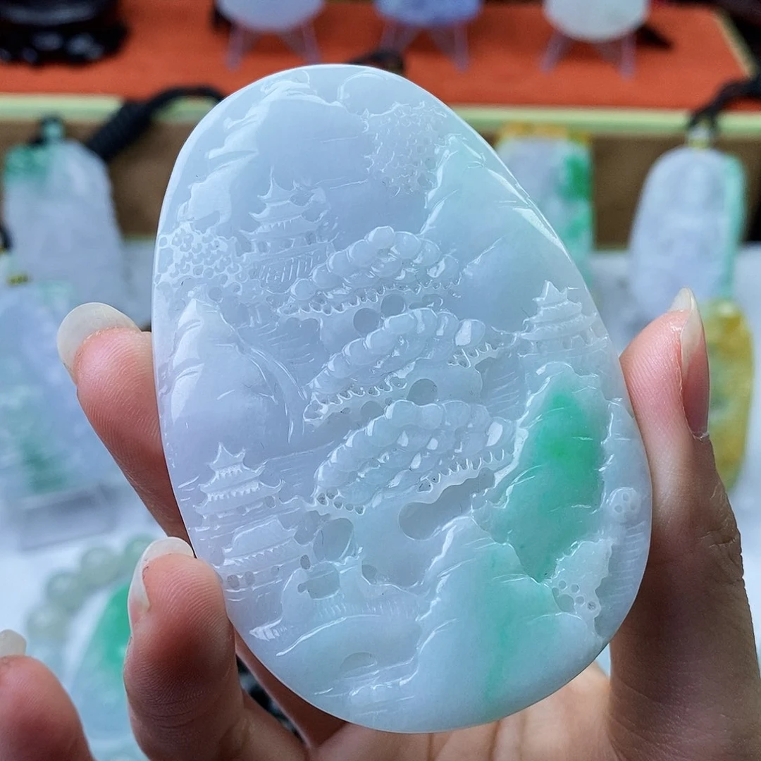 颈饰未镶嵌翡翠翡翠