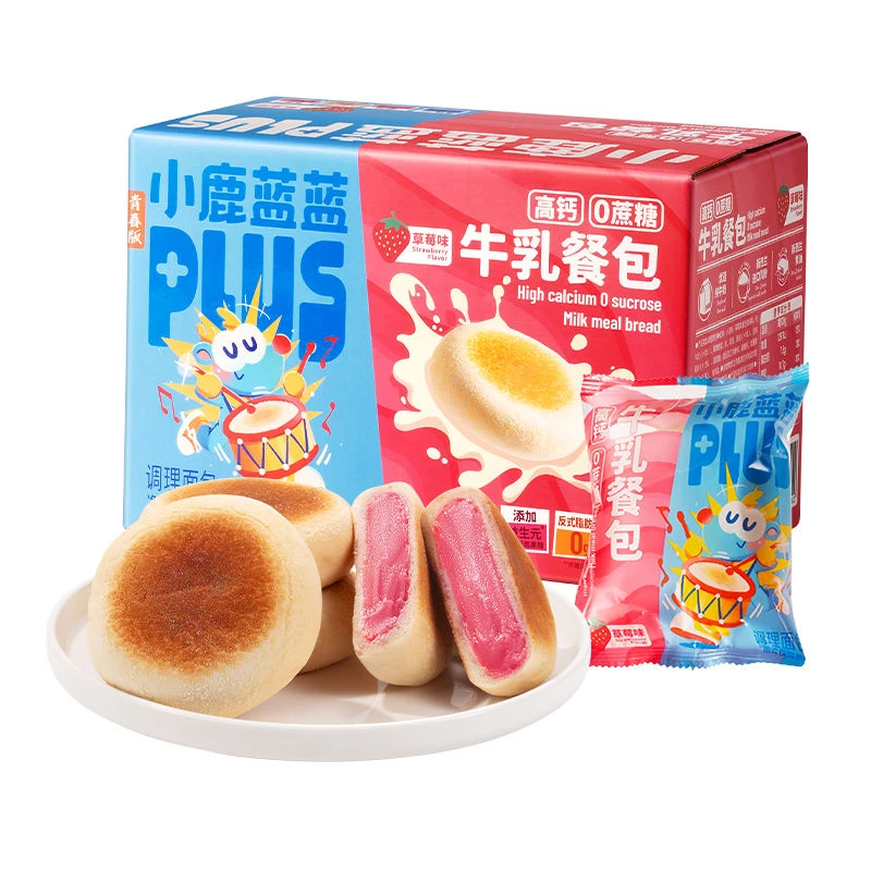 小鹿蓝蓝0蔗糖牛乳餐包