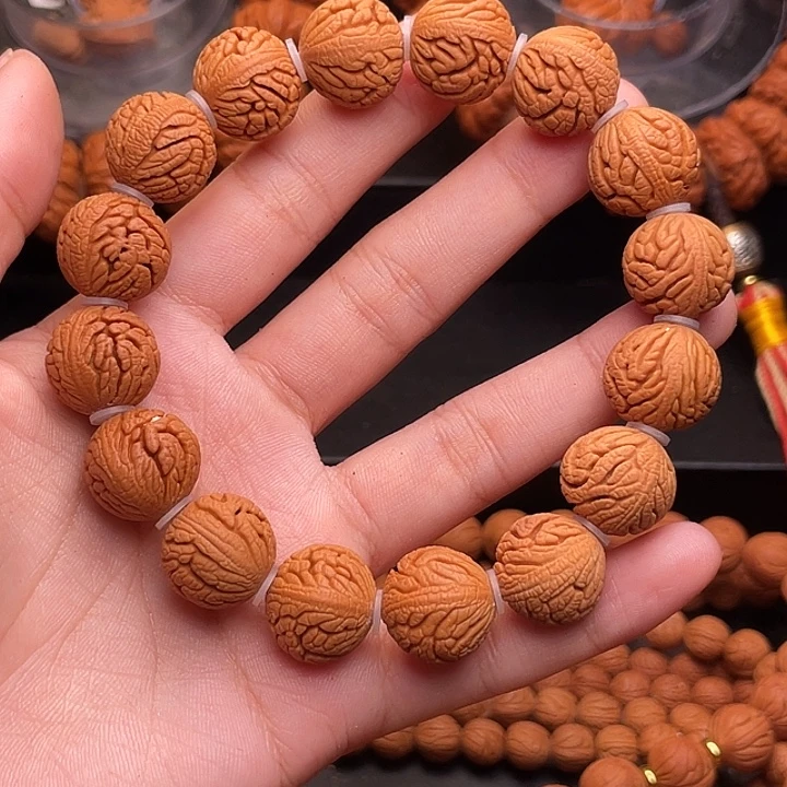 手串桃核精品绣球手串1.5
