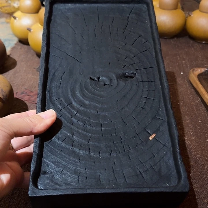 香樟木炭化干泡壶承