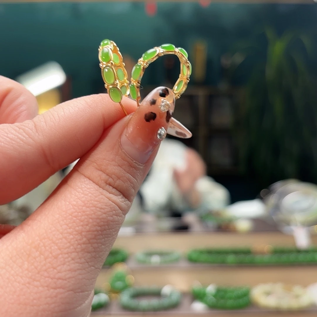 和田玉耳饰银S925镶嵌