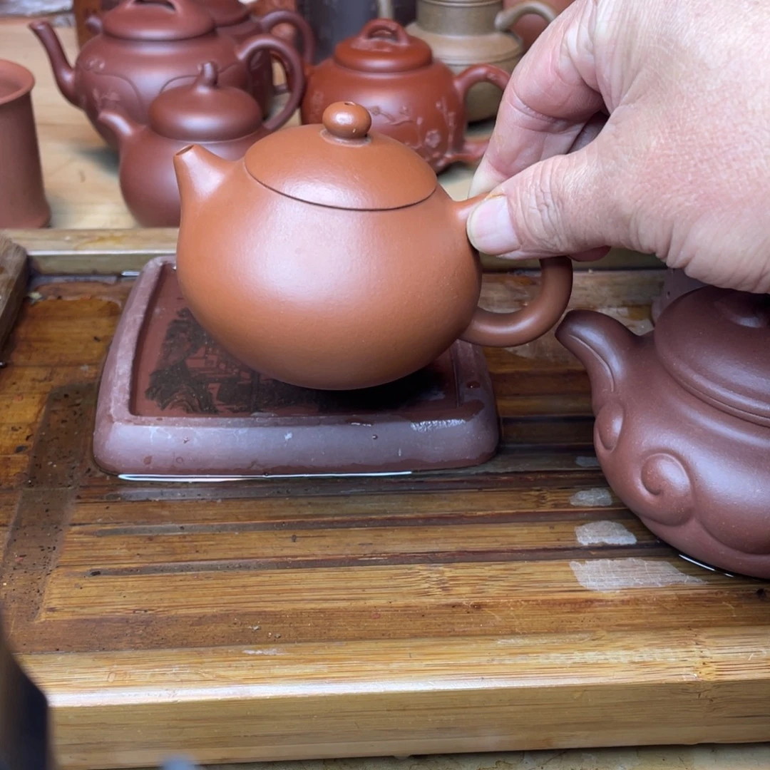 滚****茶壶紫砂原矿赵庄朱泥文旦200cc