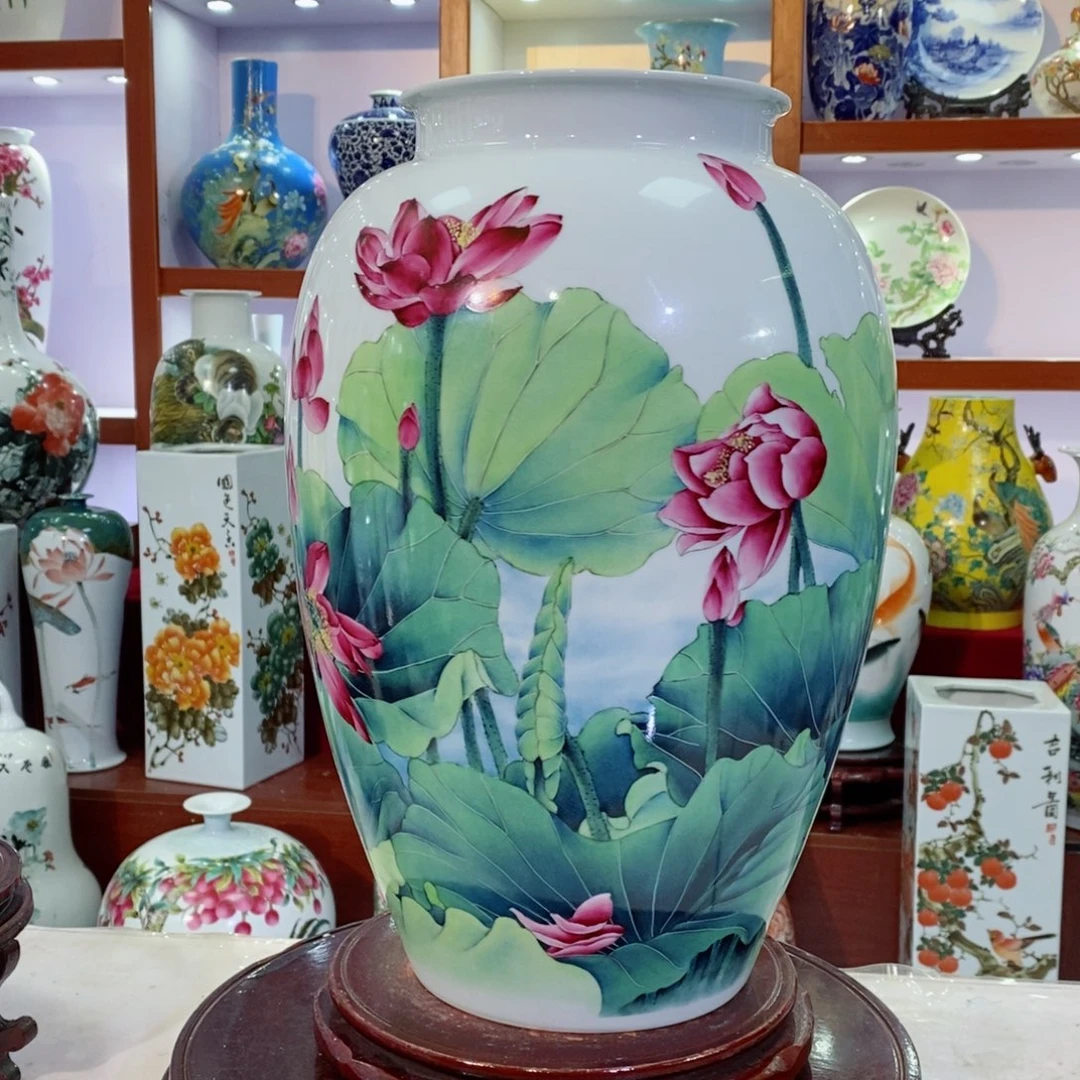 瓶景德镇陶瓷手绘
