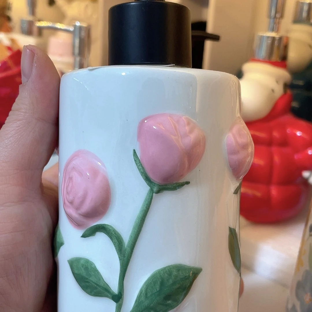 陶瓷陶瓷艺术品按压瓶