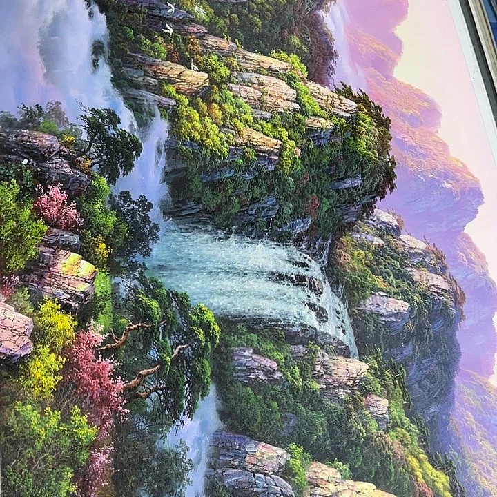 油画恭喜一直之一影子