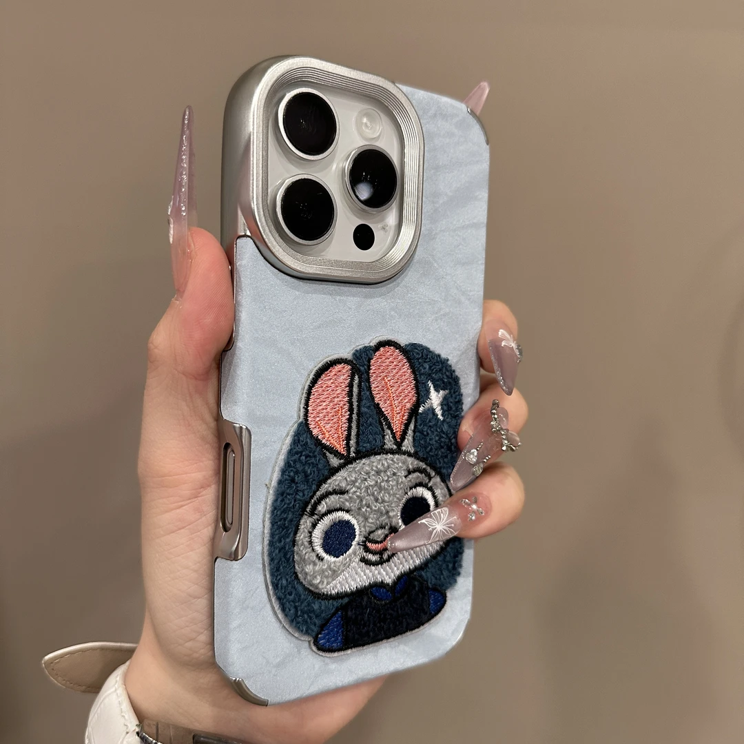 电镀绒布雪山纹适用iPhone17promax苹果15手机壳14朱迪13尼克12