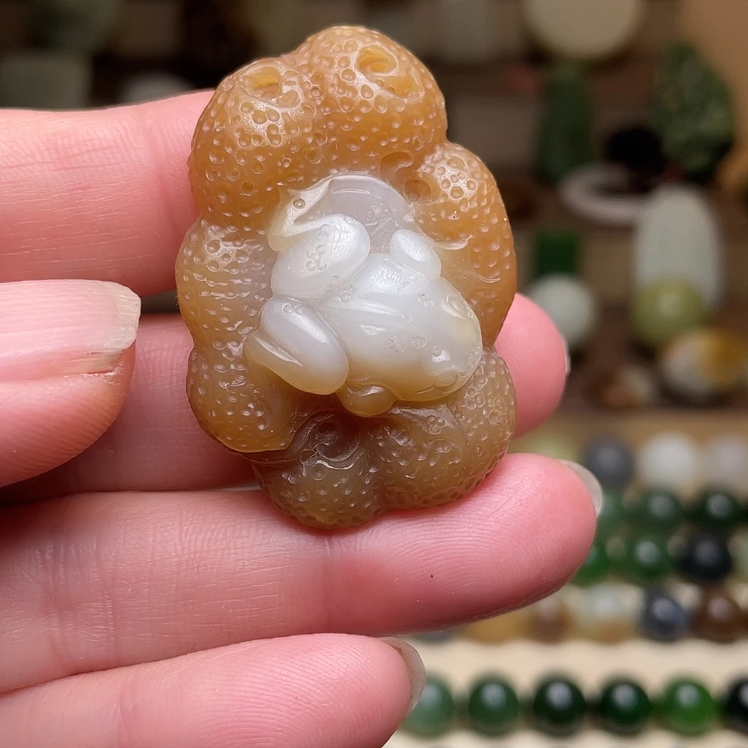 和田玉未镶嵌吊坠(不含链)