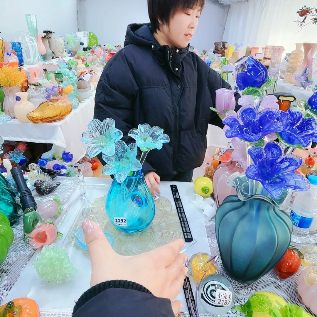 福利不退不换琉璃花瓶艺术品