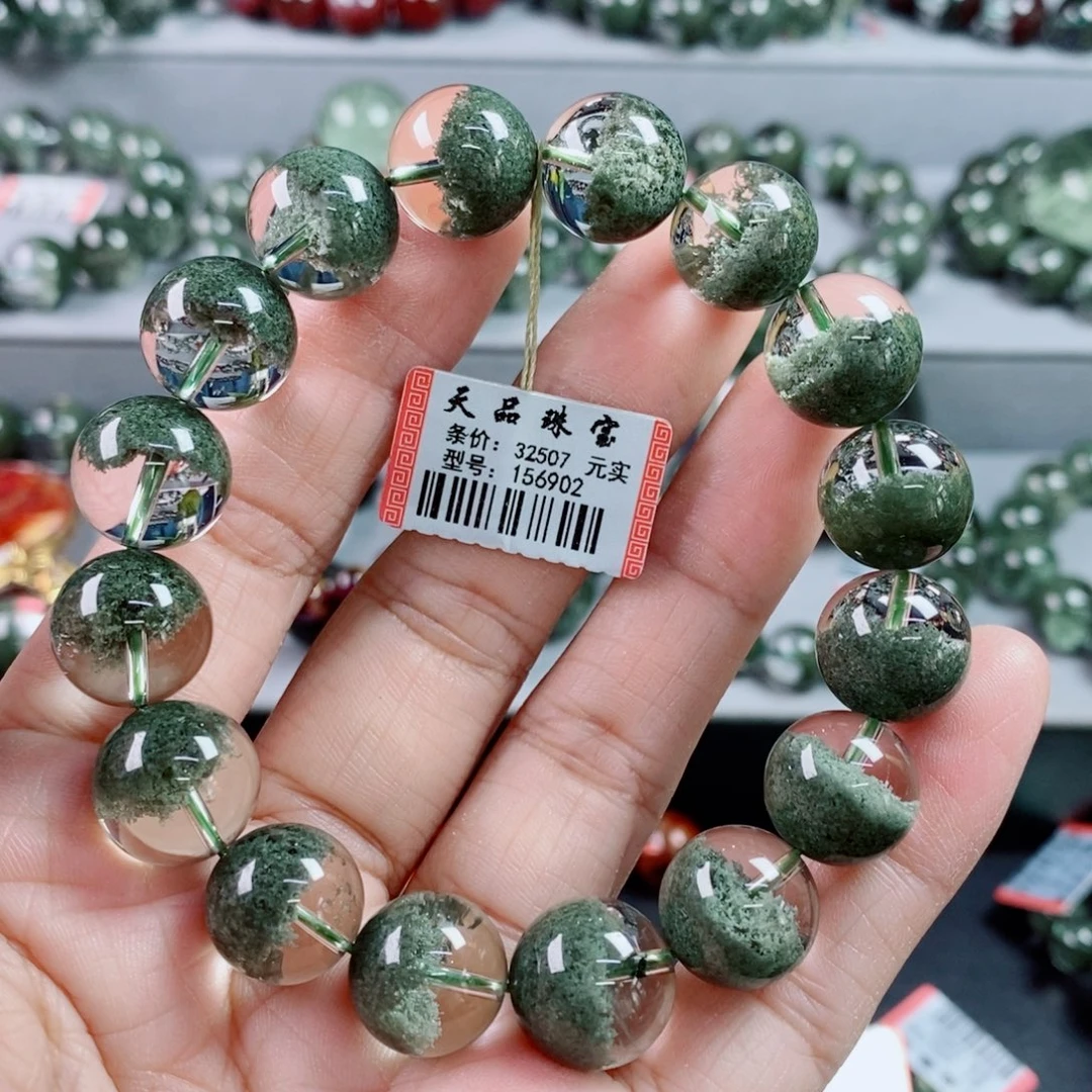 未镶嵌手链水晶绿幽灵手链156902