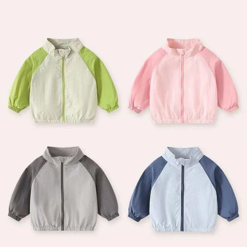 防晒外套春夏3岁婴儿上衣宝宝开衫小童春装男女童衣服儿童童装