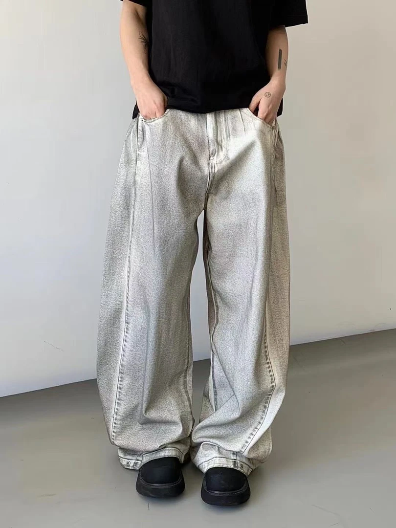 不能错过的弯刀神裤！某保229！重工水洗泥染脏脏牛仔裤男女同款