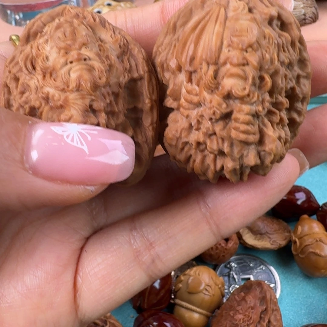 北***幕橄榄核手串/手链核潮核雕手工制作