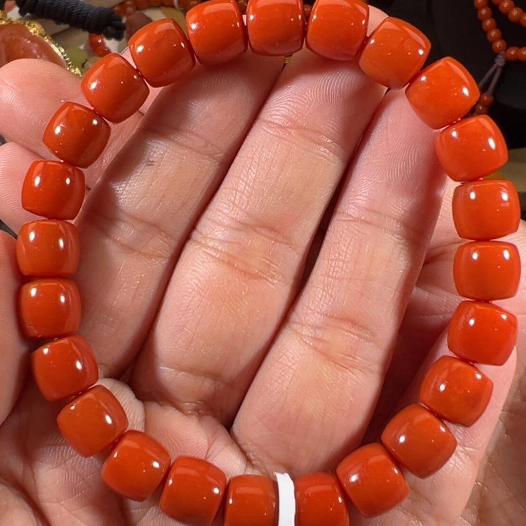 南红玛瑙未镶嵌直切单圈8.7mm