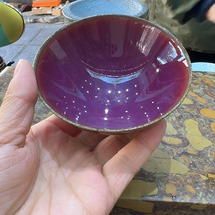 柴烧盏杯一个。。。品茗