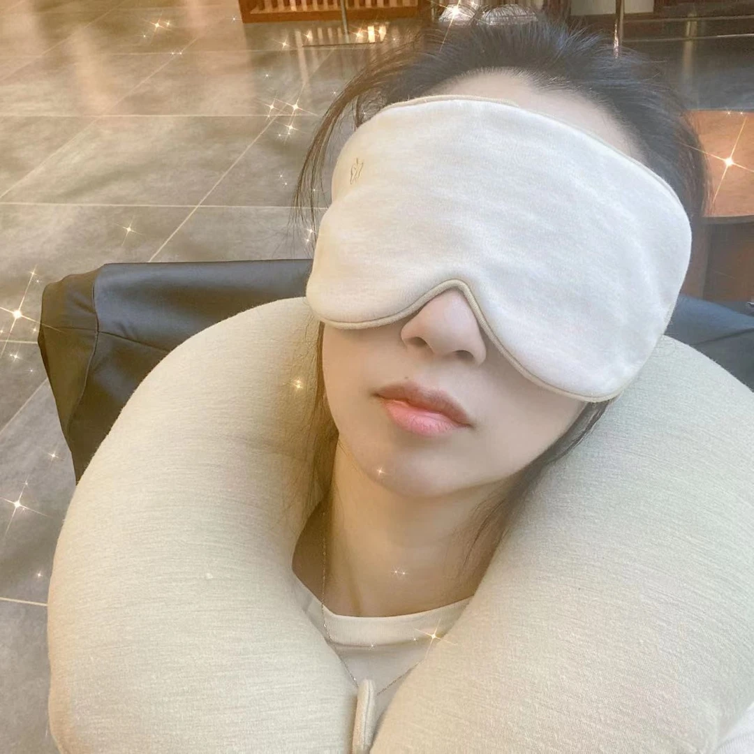 柞蚕丝面罩挂耳眼罩10440465宽条纹