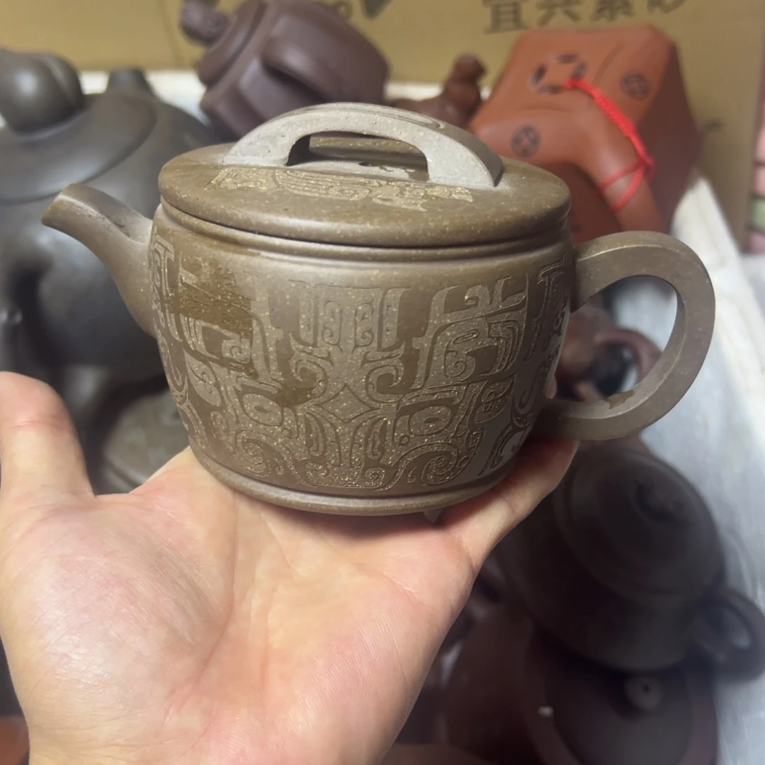 茶壶紫砂宜兴原矿紫砂壶350毫升容量