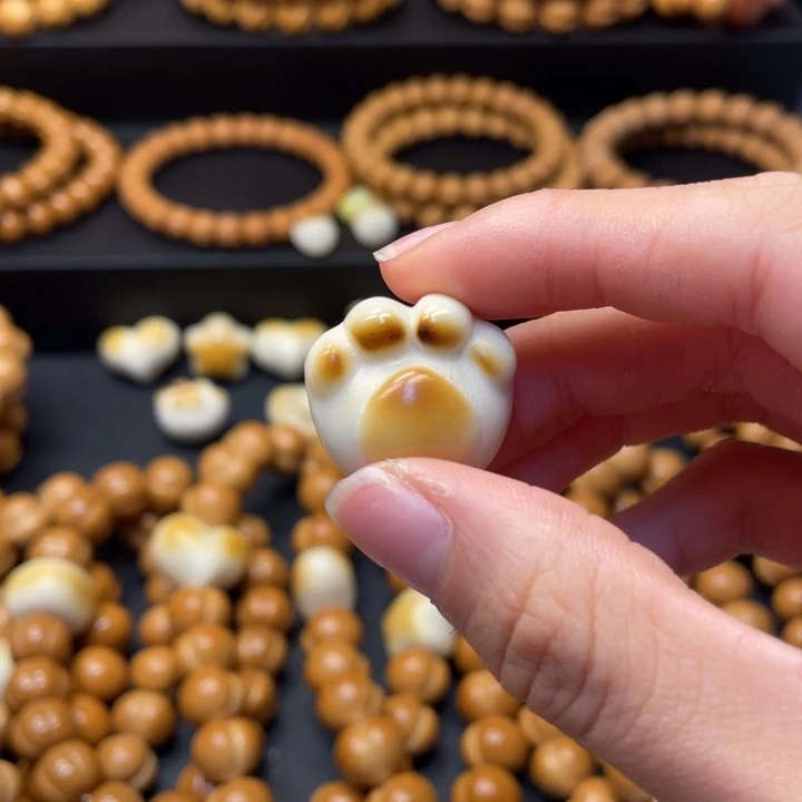 飘***萍吊坠猴头核桃配饰猫爪一个