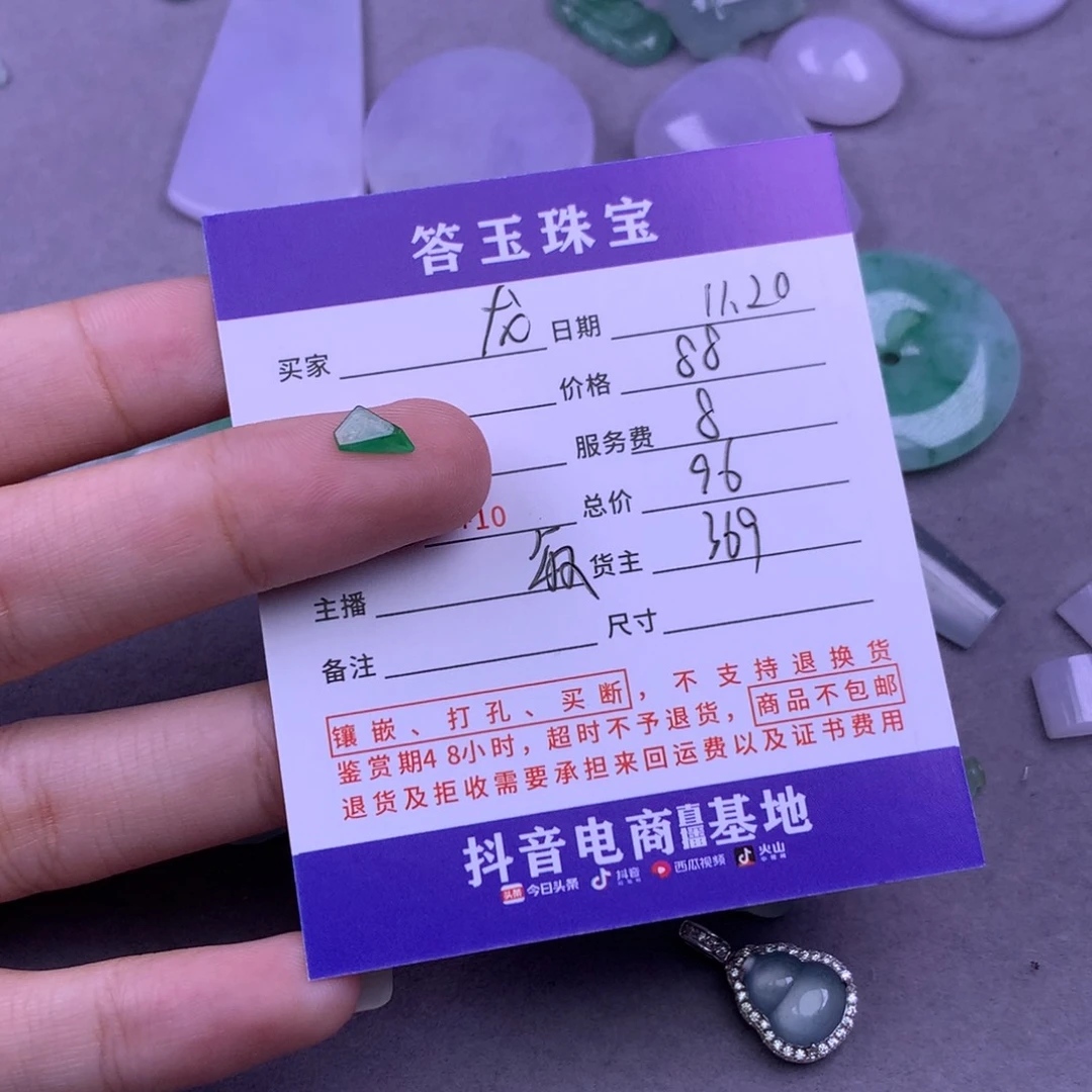 颈饰未镶嵌翡翠龙*